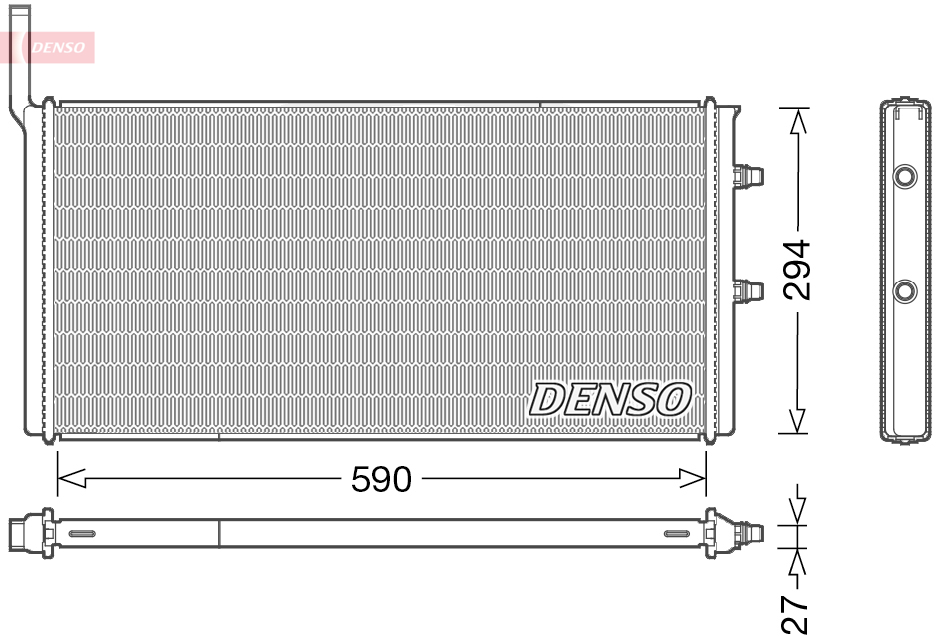 Radiatore, raffreddamento motore DENSO DRM05009
