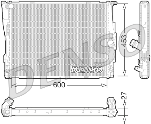 Radiatore, raffreddamento motore DENSO DRM05073