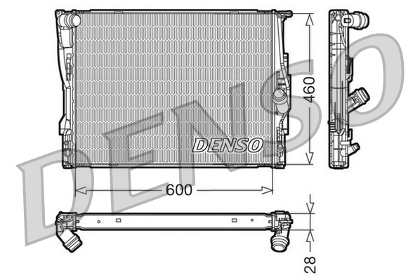 Radiatore, raffreddamento motore DENSO DRM05110