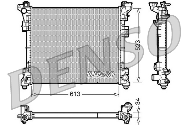 Radiatore, raffreddamento motore DENSO DRM06006