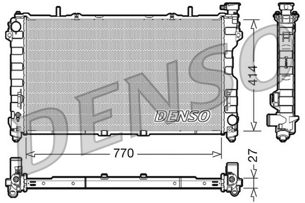Radiatore, raffreddamento motore DENSO DRM06011