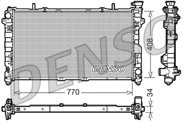 Radiatore, raffreddamento motore DENSO DRM06012