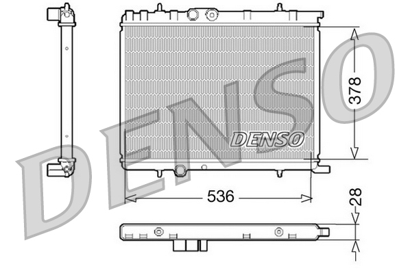 Radiatore, raffreddamento motore DENSO DRM07021