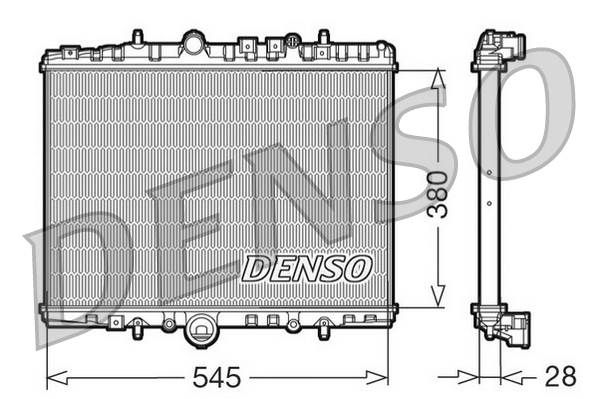 Radiatore, raffreddamento motore DENSO DRM07056