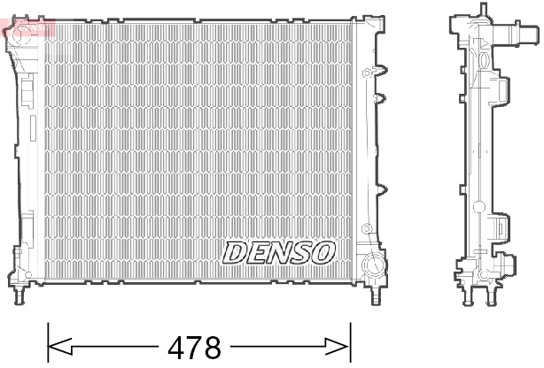 Radiatore, raffreddamento motore DENSO DRM09043