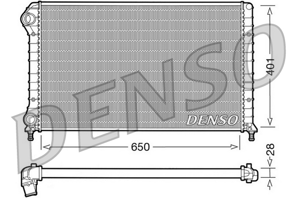 Radiatore, raffreddamento motore DENSO DRM09061