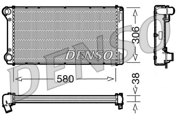 Radiatore, raffreddamento motore DENSO DRM09098