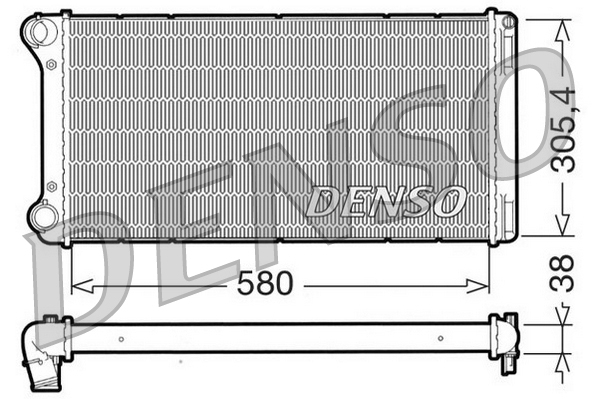Radiatore, raffreddamento motore DENSO DRM09103