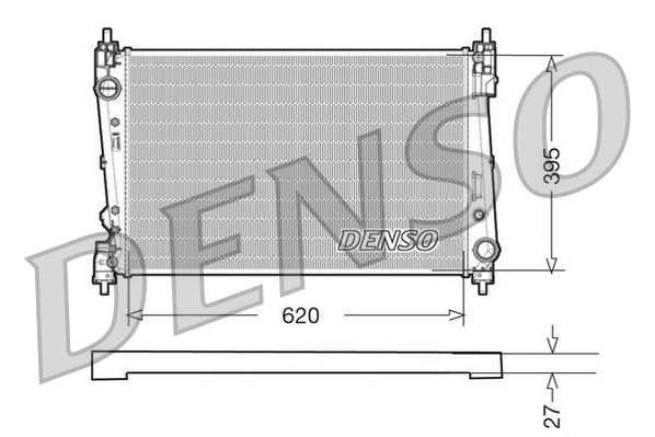 Radiatore, raffreddamento motore DENSO DRM09112