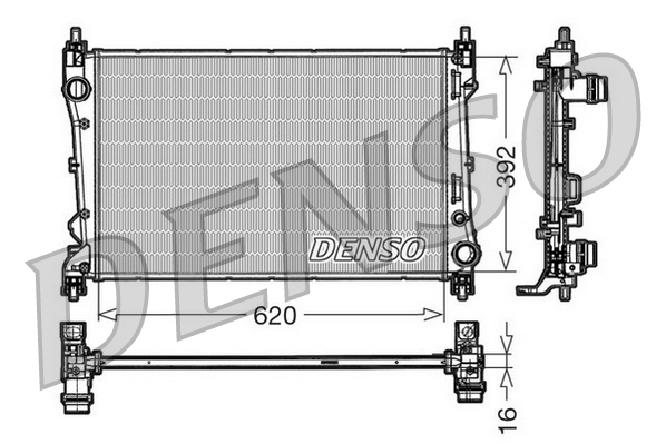 Radiatore, raffreddamento motore DENSO DRM09113