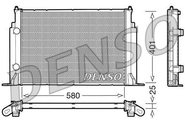 Radiatore, raffreddamento motore DENSO DRM09122