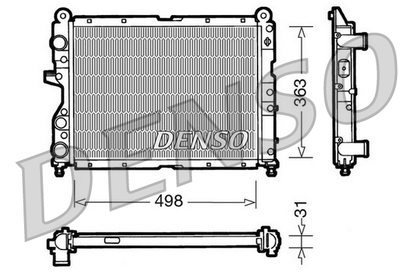 Radiatore, raffreddamento motore DENSO DRM09131