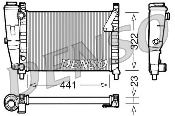 Radiatore, raffreddamento motore DENSO DRM09143