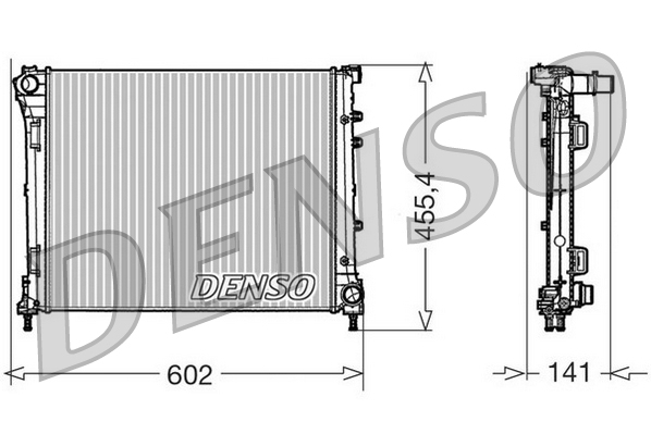 Radiatore, raffreddamento motore DENSO DRM09160