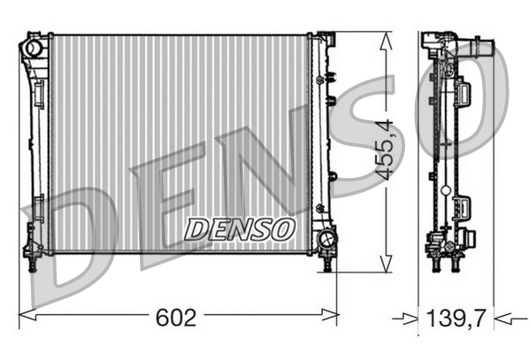 Radiatore, raffreddamento motore DENSO DRM09162