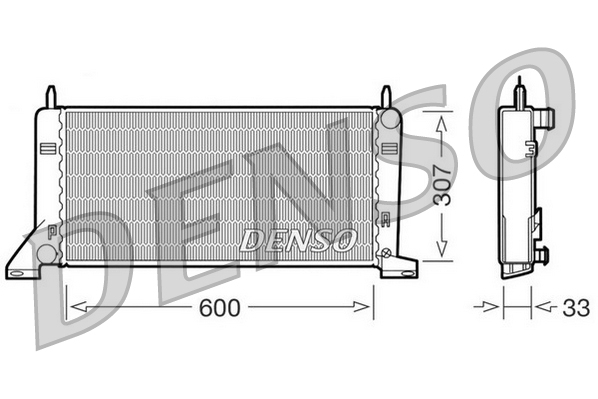 Radiatore, raffreddamento motore DENSO DRM10021