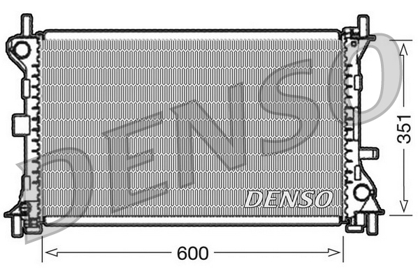 Radiatore, raffreddamento motore DENSO DRM10052