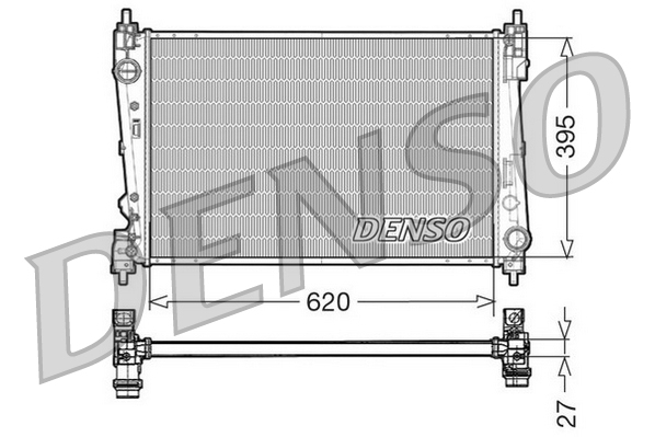 Radiatore, raffreddamento motore DENSO DRM13015