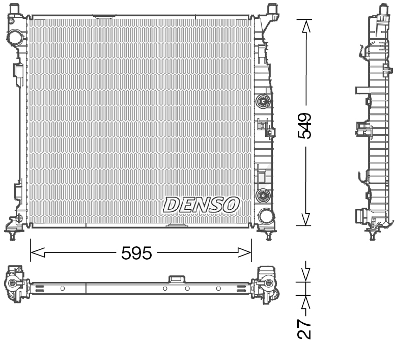 Radiatore, raffreddamento motore DENSO DRM17055