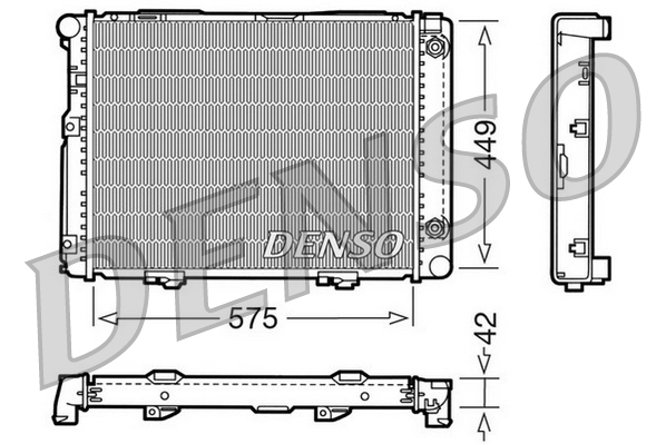 Radiatore, raffreddamento motore DENSO DRM17060