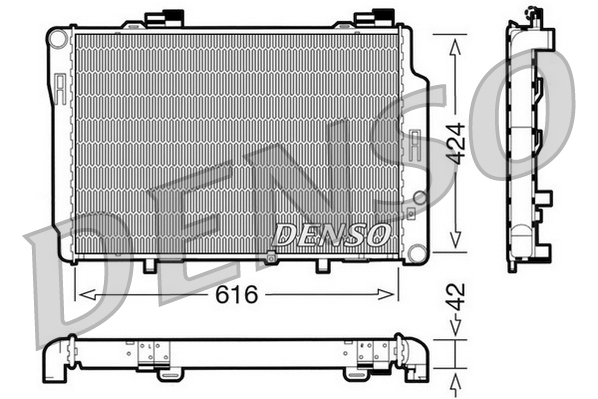 Radiatore, raffreddamento motore DENSO DRM17072
