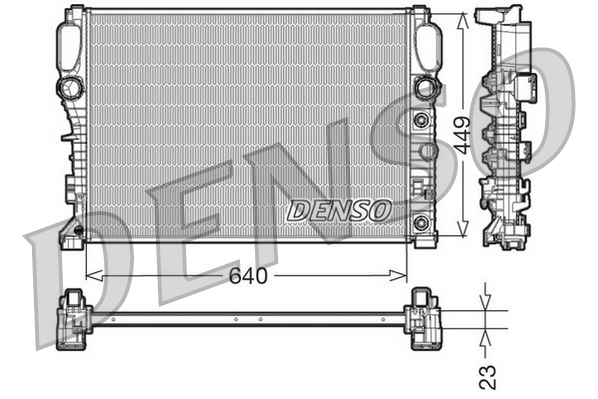Radiatore, raffreddamento motore DENSO DRM17090