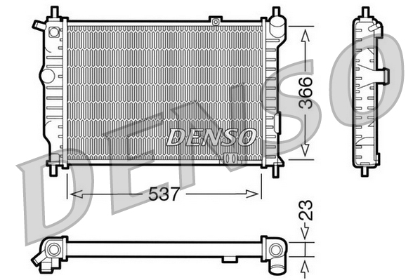 Radiatore, raffreddamento motore DENSO DRM20011