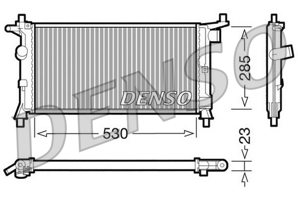 Radiatore, raffreddamento motore DENSO DRM20037