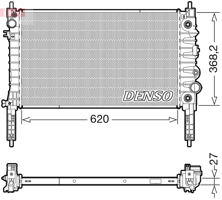 Radiatore, raffreddamento motore DENSO DRM20119