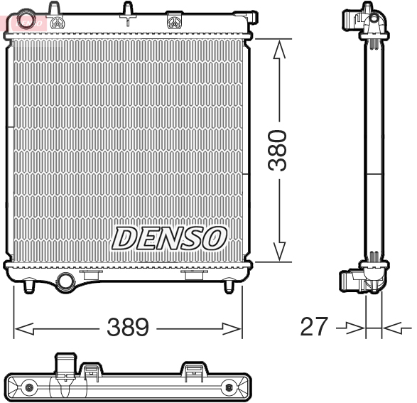 Radiatore, raffreddamento motore DENSO DRM21108