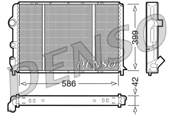 Radiatore, raffreddamento motore DENSO DRM23051
