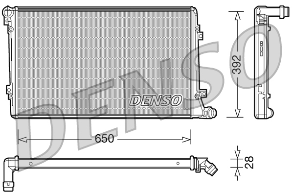 Radiatore, raffreddamento motore DENSO DRM32019
