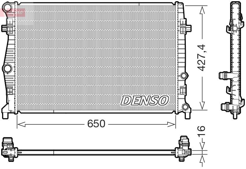 Radiatore, raffreddamento motore DENSO DRM32060