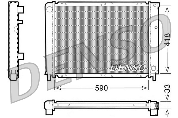 Radiatore, raffreddamento motore DENSO DRM33031