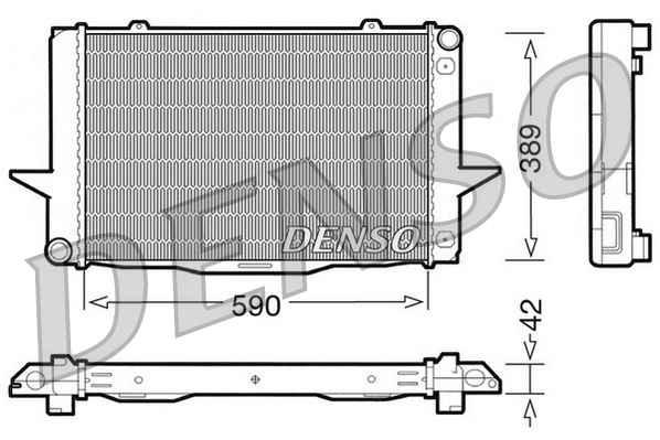 Radiatore, raffreddamento motore DENSO DRM33042