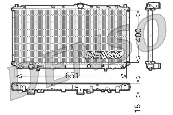 Radiatore, raffreddamento motore DENSO DRM33061