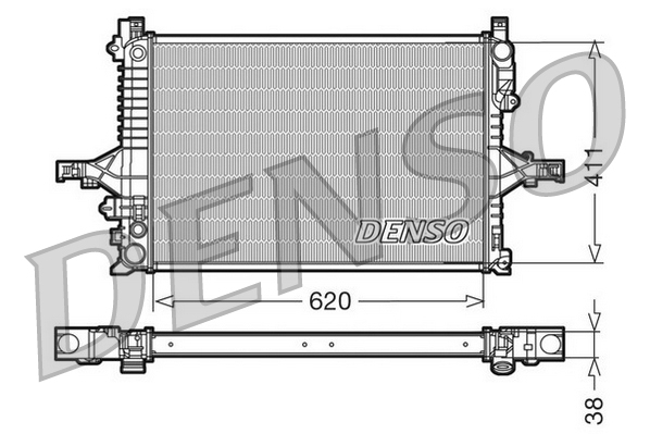 Radiatore, raffreddamento motore DENSO DRM33066