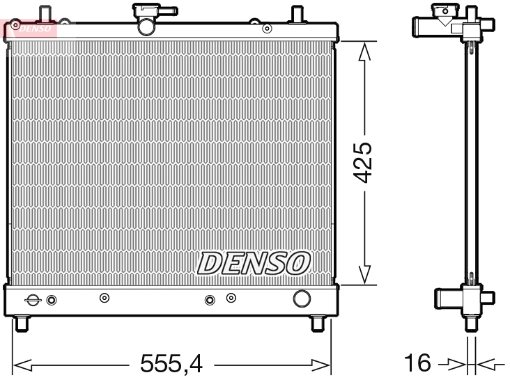 Radiatore, raffreddamento motore DENSO DRM35006