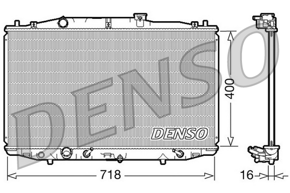 Radiatore, raffreddamento motore DENSO DRM40024