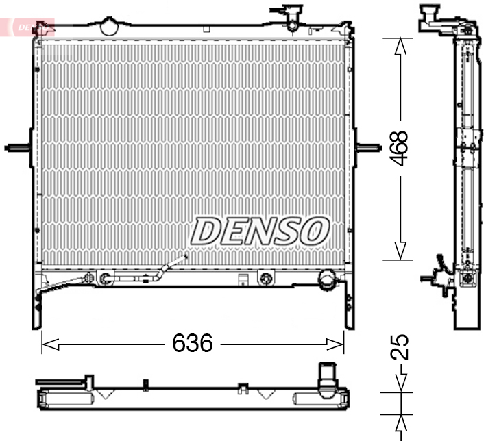 Radiatore, raffreddamento motore DENSO DRM43002