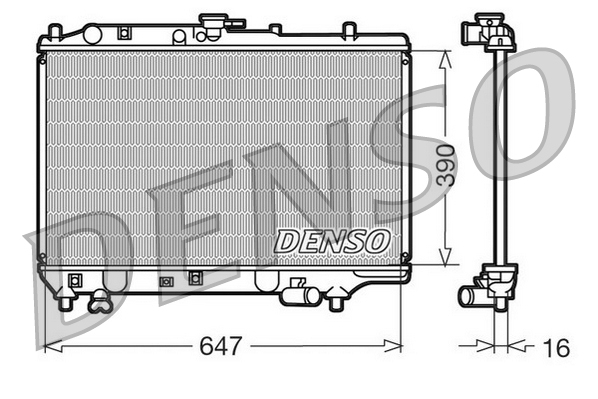 Radiatore, raffreddamento motore DENSO DRM44006