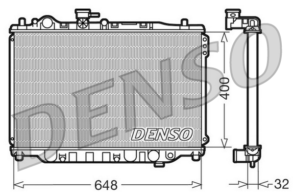 Radiatore, raffreddamento motore DENSO DRM44007