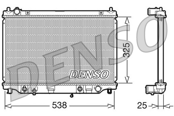 Radiatore, raffreddamento motore DENSO DRM44014