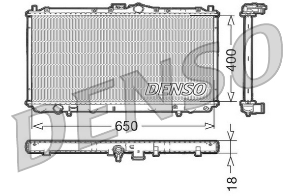 Radiatore, raffreddamento motore DENSO DRM45010