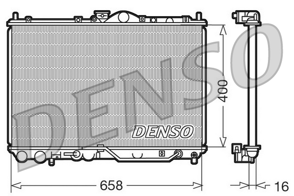 Radiatore, raffreddamento motore DENSO DRM45011