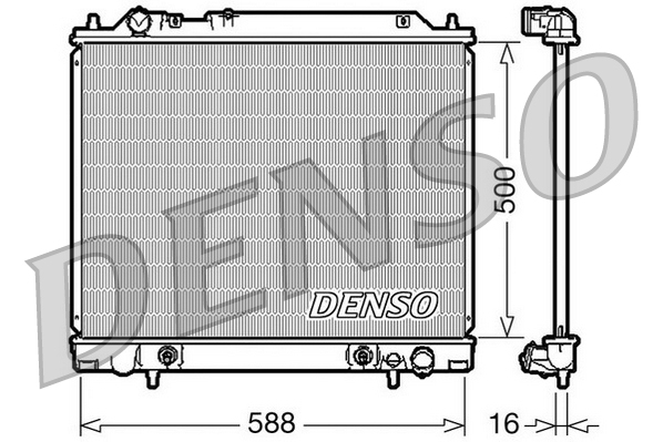 Radiatore, raffreddamento motore DENSO DRM45013