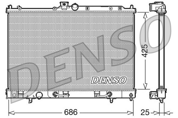 Radiatore, raffreddamento motore DENSO DRM45027