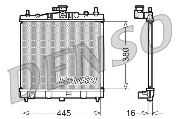 Radiatore, raffreddamento motore DENSO DRM46002