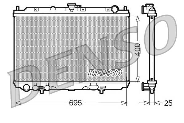 Radiatore, raffreddamento motore DENSO DRM46016