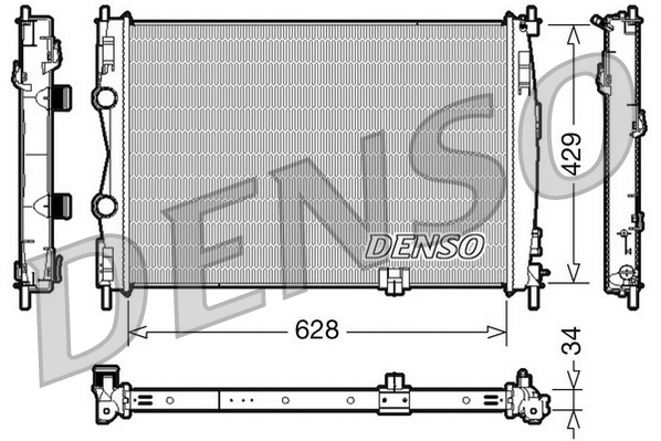 Radiatore, raffreddamento motore DENSO DRM46017